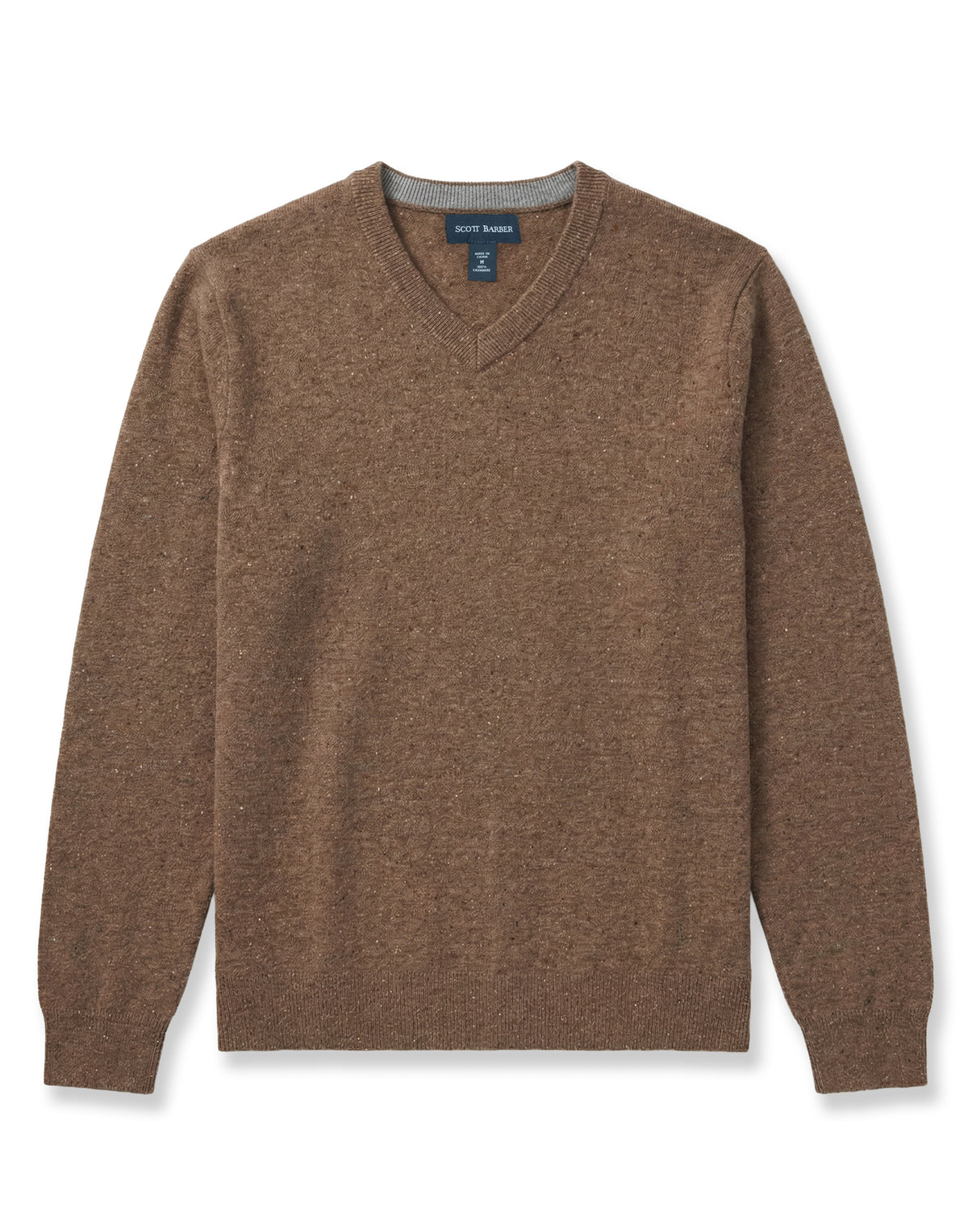 Cashmere Donegal Vee Neck Sweater