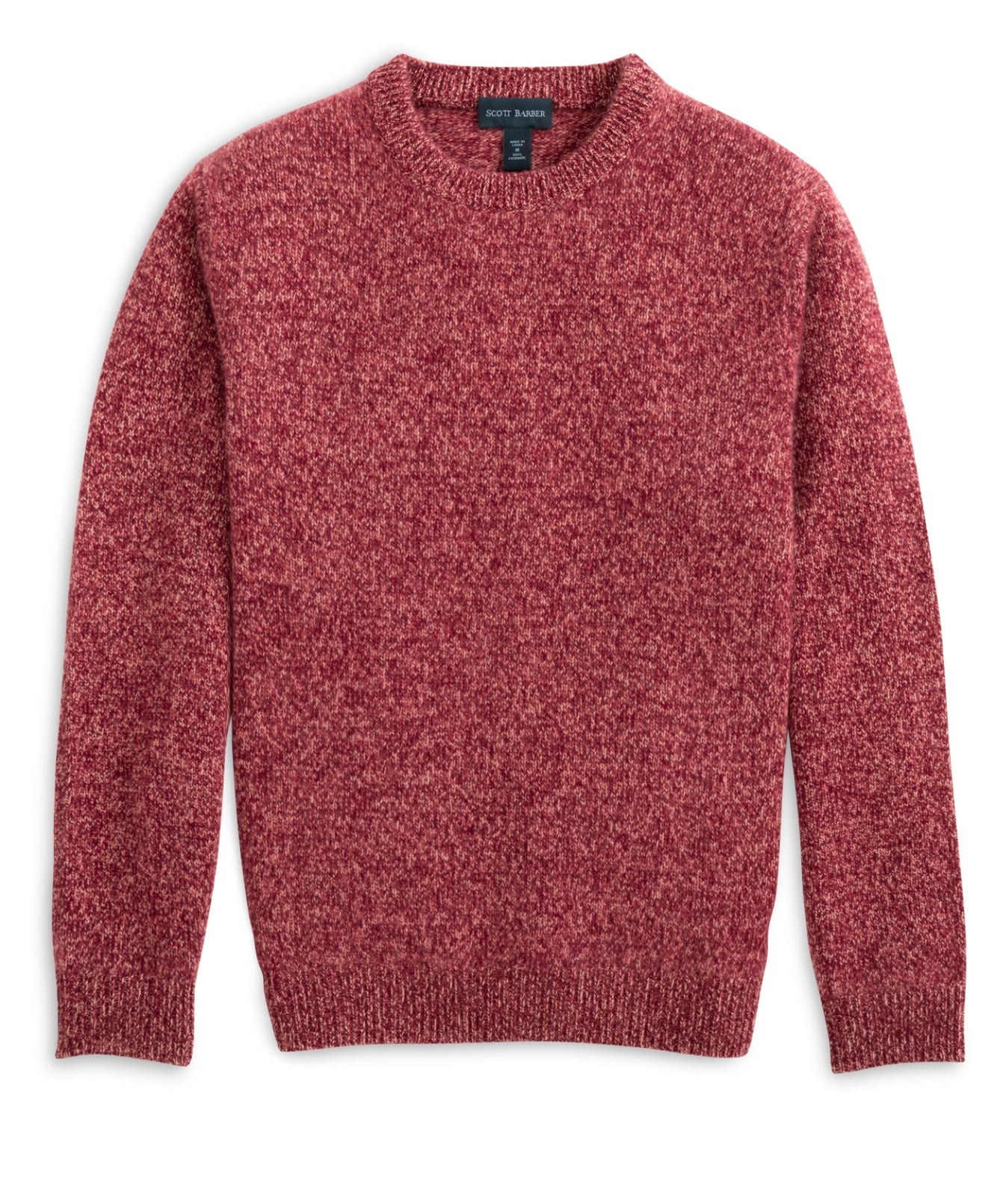 5gg Marled Cashmere Crewneck, Port - Scott Barber