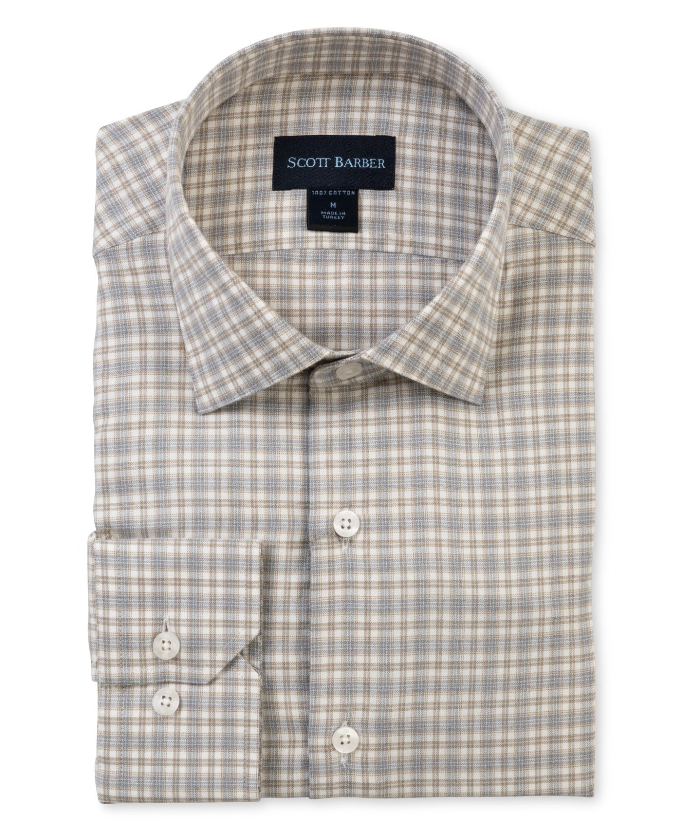 Marble Flannel Twill Tattersall