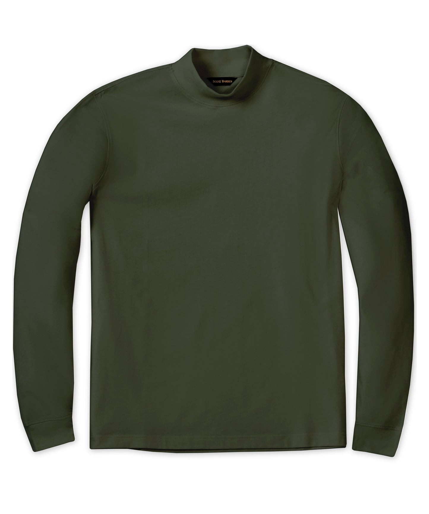 Pima Interlock Mock Turtleneck