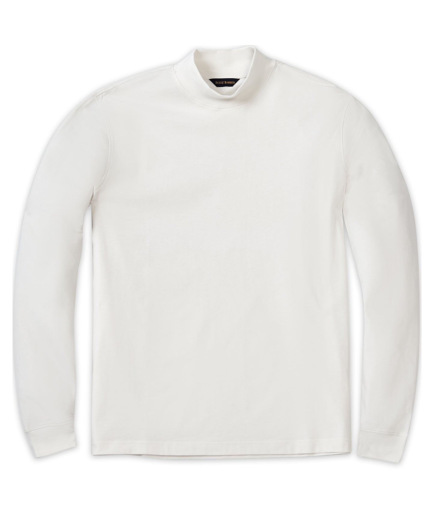 Pima Interlock Mock Turtleneck