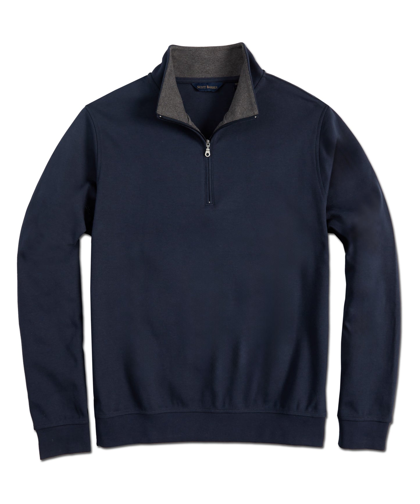 Pima Interlock 1/4 Zip Mock