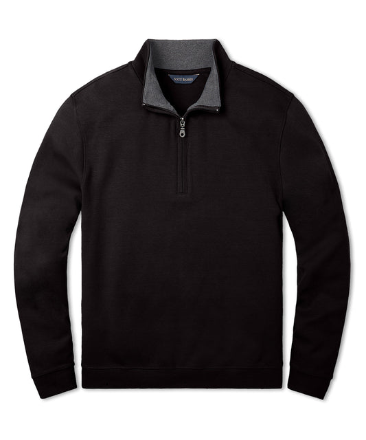 Pima Interlock 1/4 Zip Mock