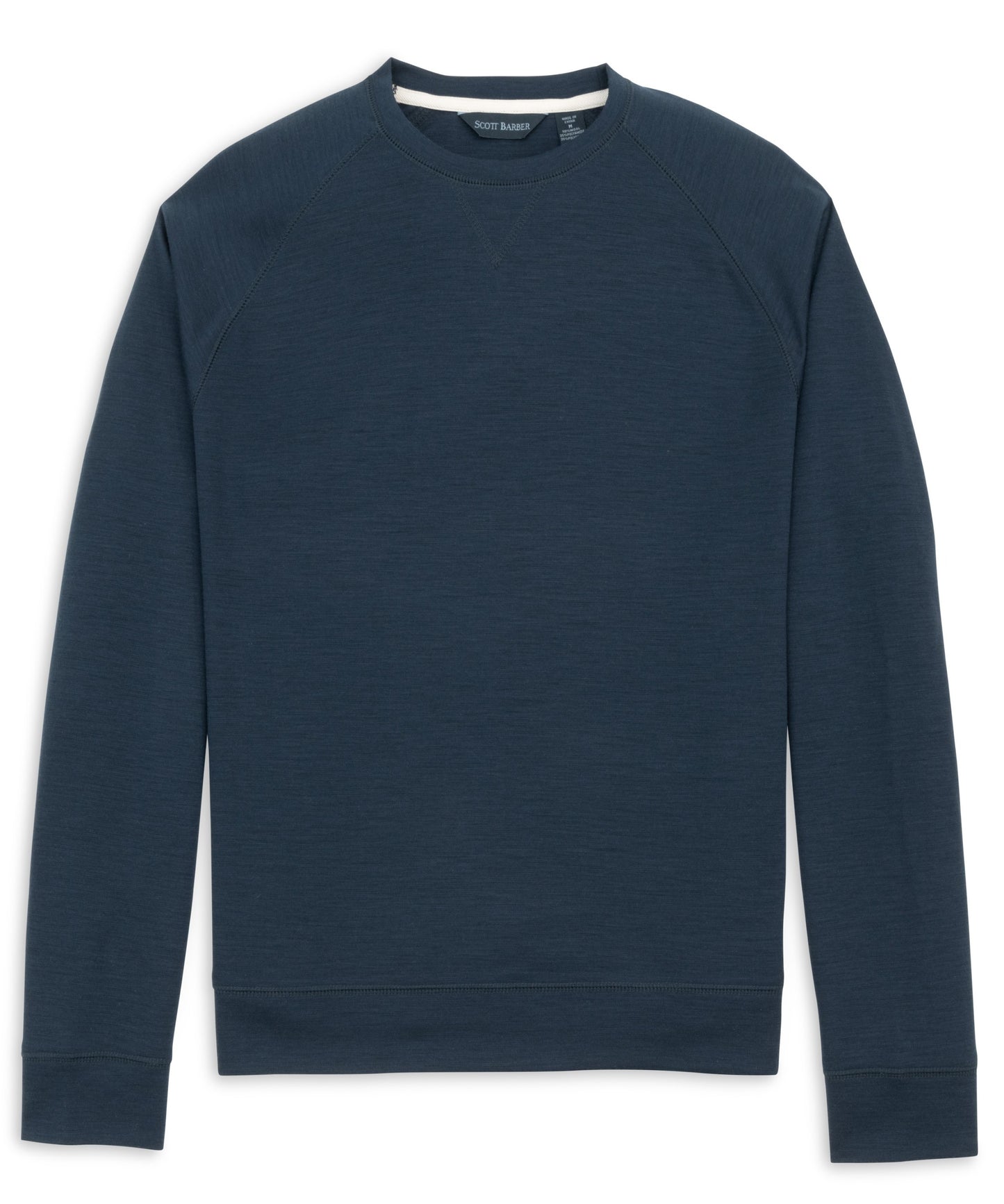 Stretch Wool Blend Crew