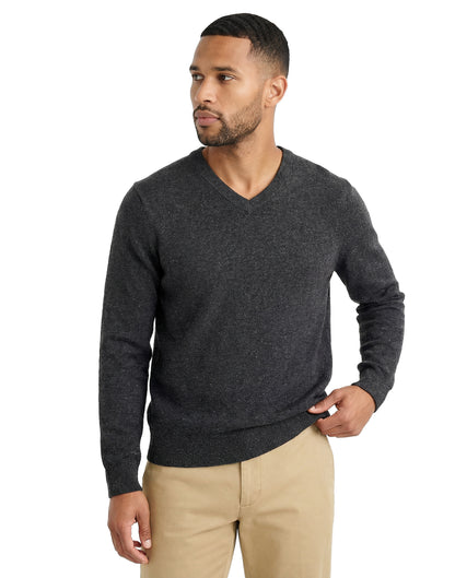 Cashmere Donegal Vee Neck Sweater