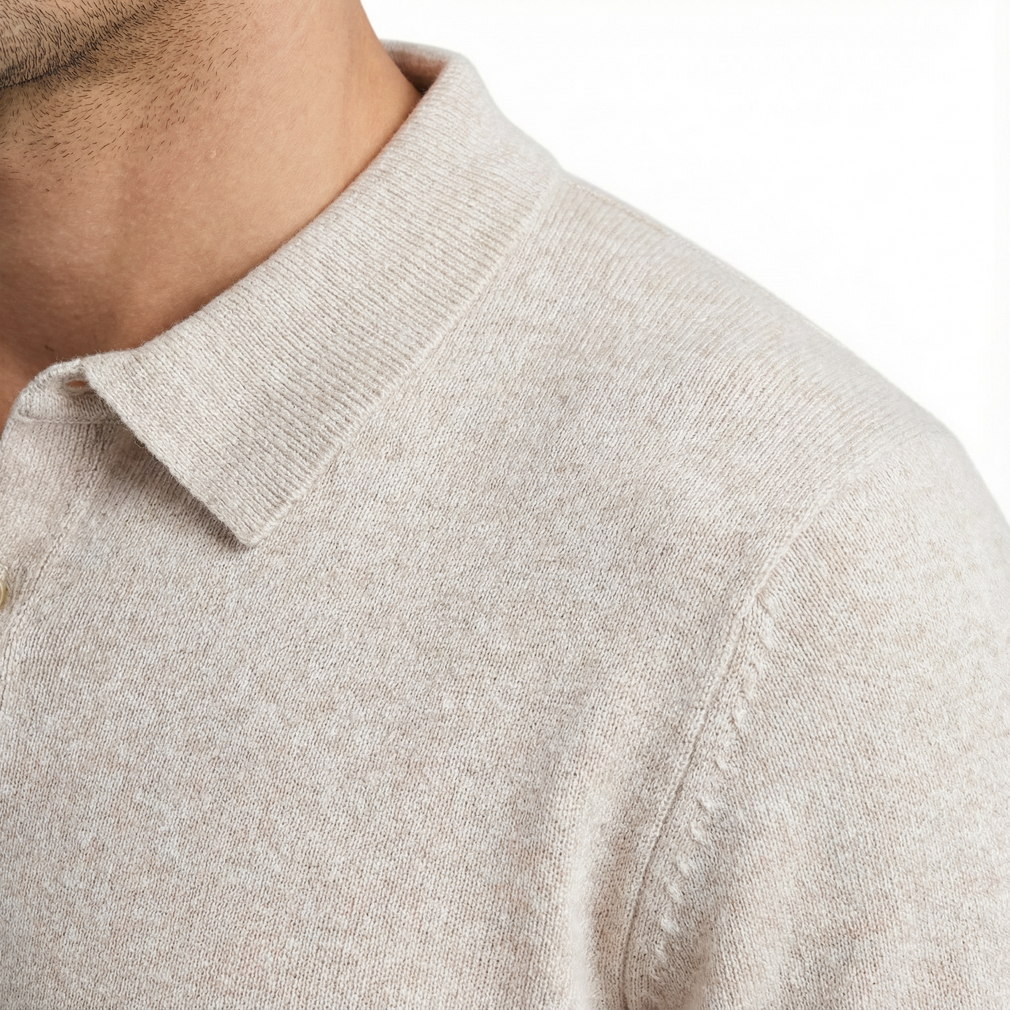 Boucle Knit Polo - Scott Barber