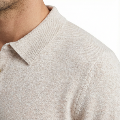 Boucle Knit Polo - Scott Barber
