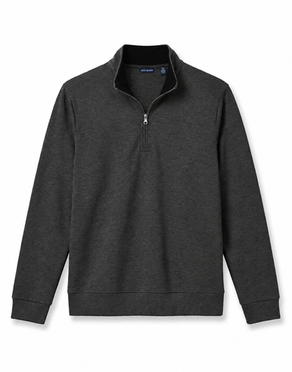 Pima Interlock 1/4 Zip Mock