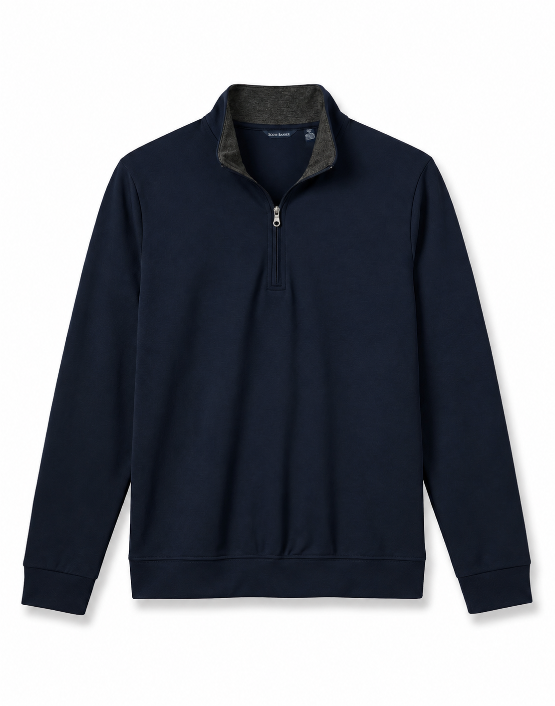 Pima Interlock 1/4 Zip Mock