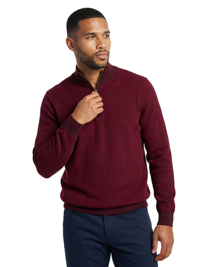 12gg Merino Quarter Zip Sweater
