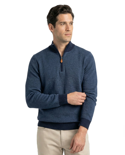 12gg Merino Quarter Zip Sweater