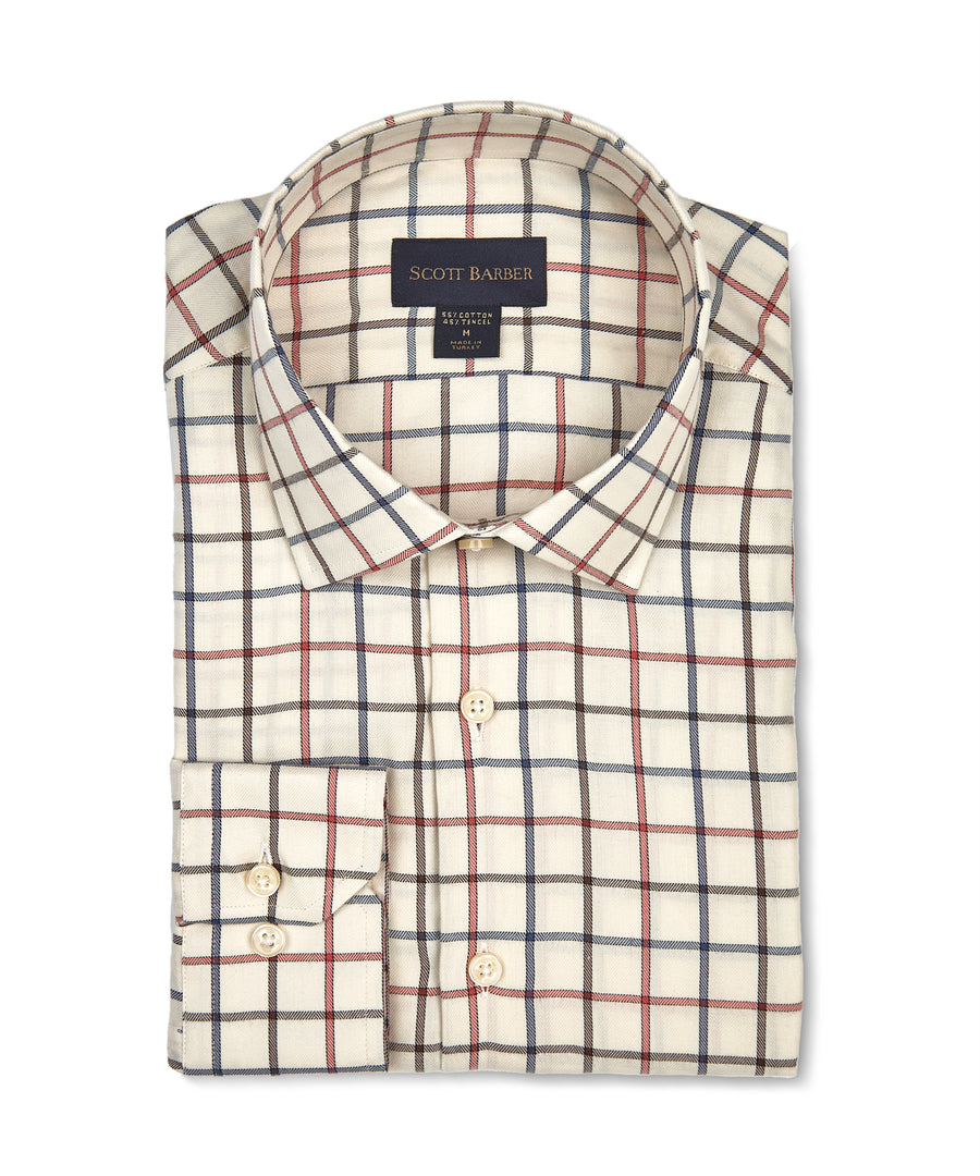 Collegiate Plaid, Cream