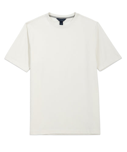 Pima Cotton Short Sleeve Crew Tee, White - Scott Barber