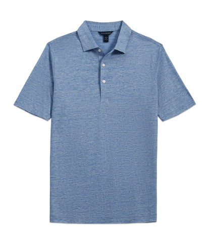 Linen Mélange Polo, Sky - Scott Barber