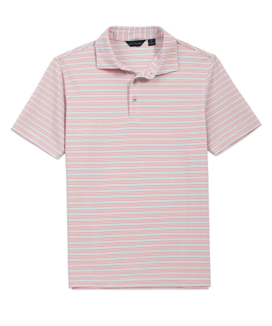 Gradient Stripe Polo, White