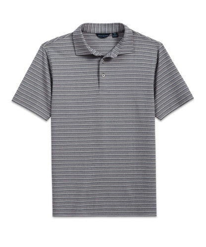 Track Stripe Polo, Grey Heather