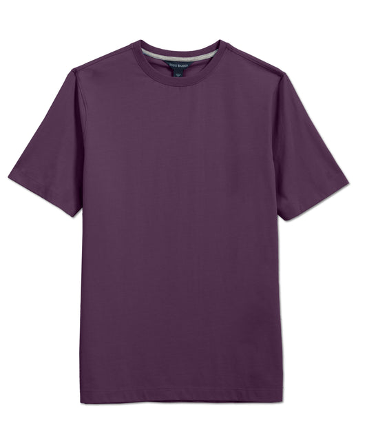 Pima Cotton Crew Tee, Grape