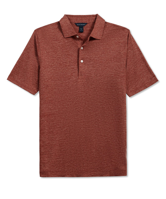 Linen Mélange Polo, Spice