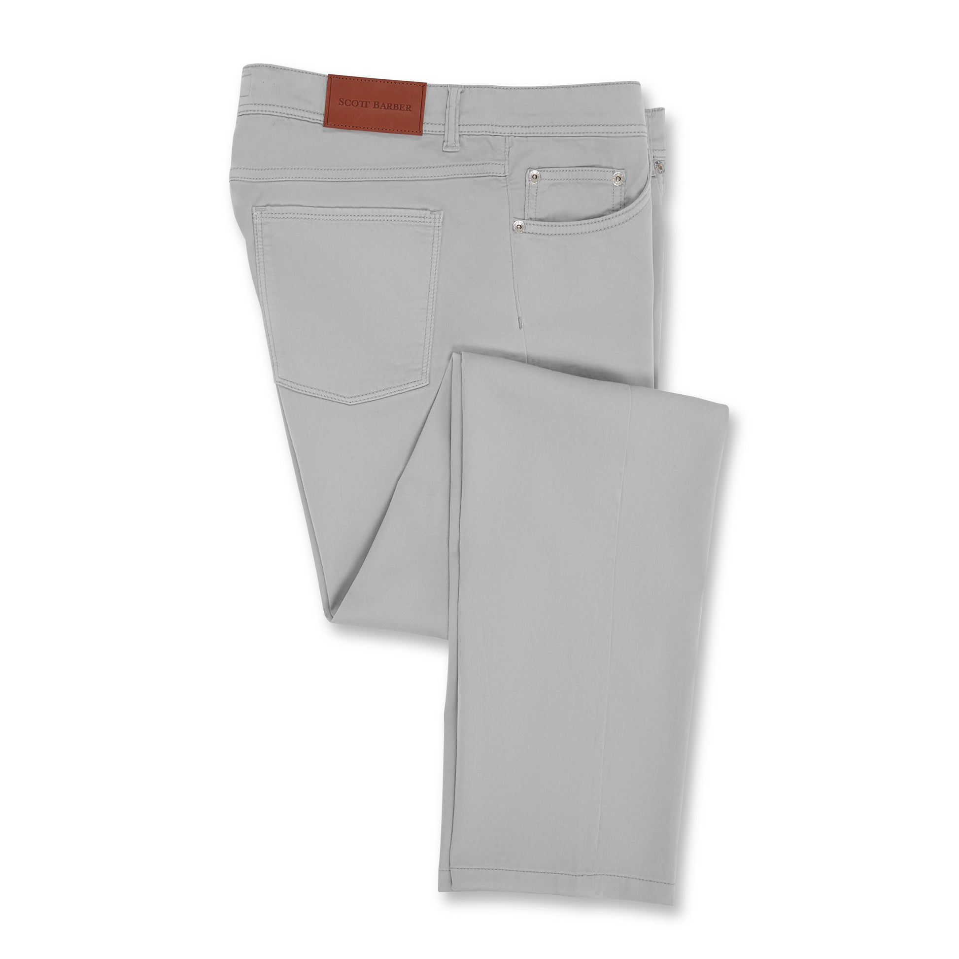 Sateen 5 Pocket Chino, Mist - Scott Barber