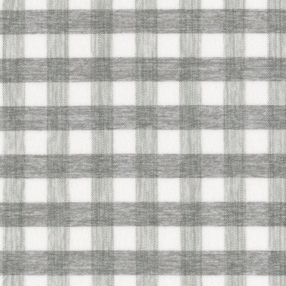 Soft Performance Melange Gingham, Grey Heather