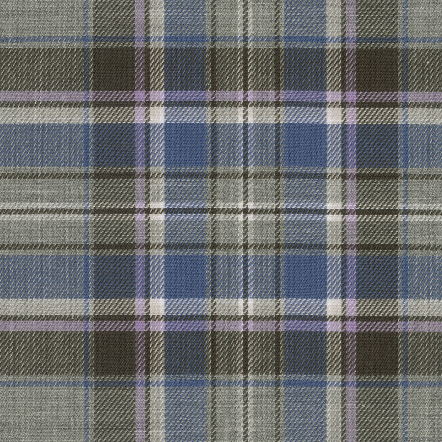 Lightweight Flannel Plaid, Grey Heather