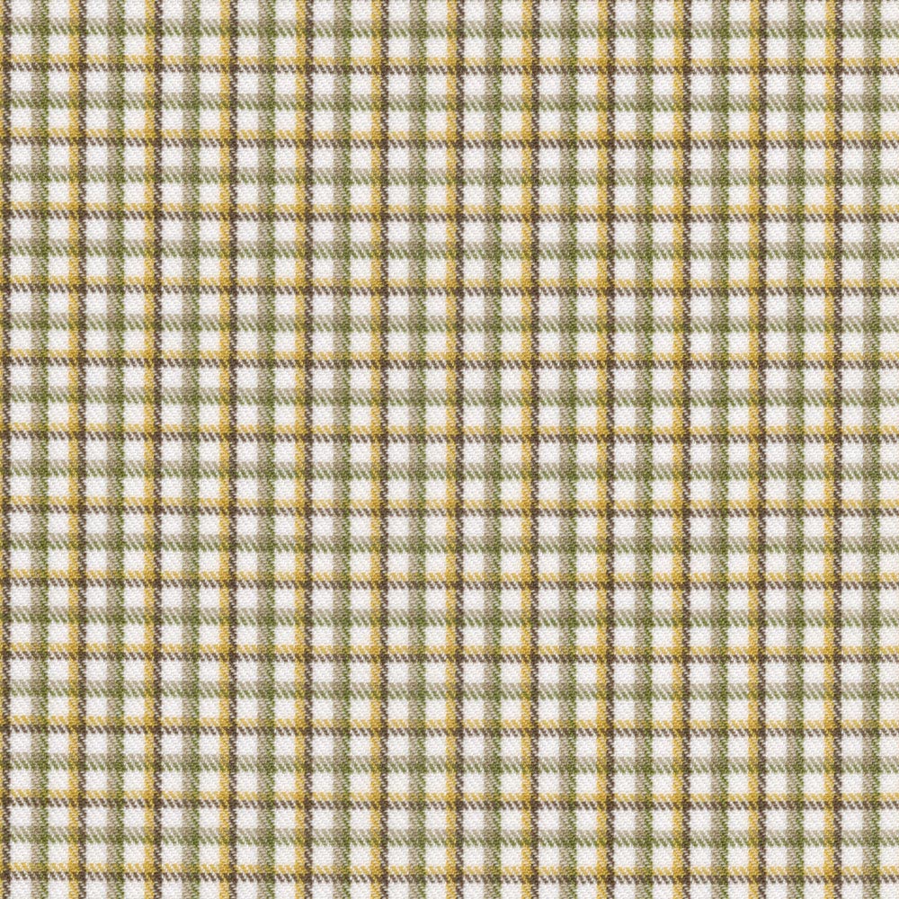 Stretch Cotton Plaid, Khaki