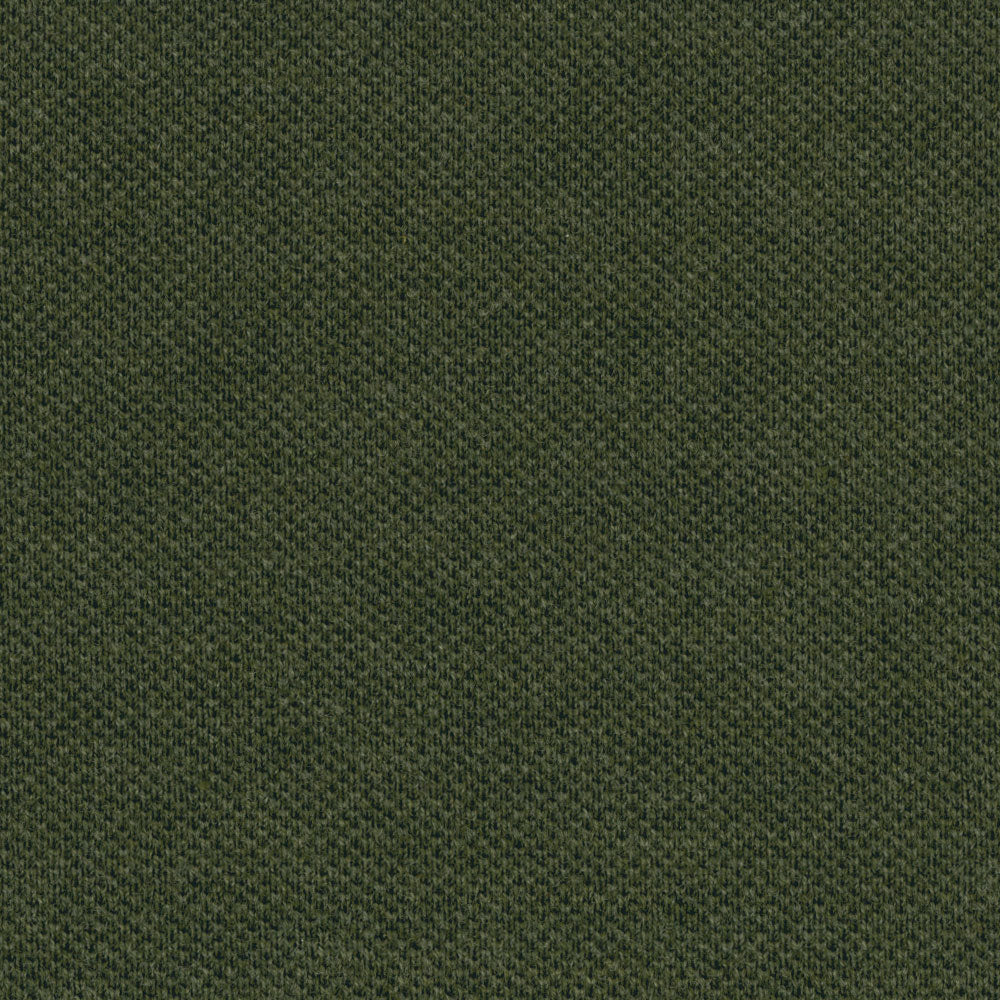 Cotton/Wool Pique, Olive Heather