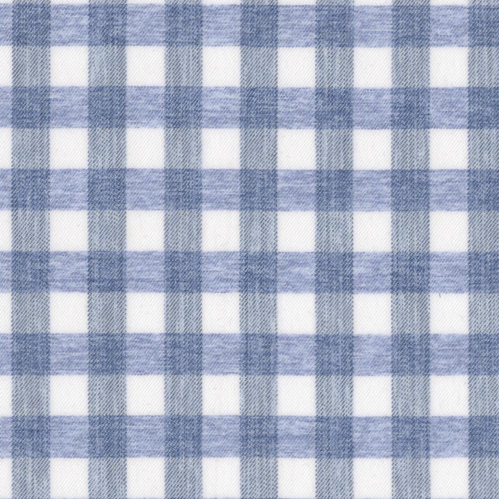 Soft Performance Melange Gingham, Blue