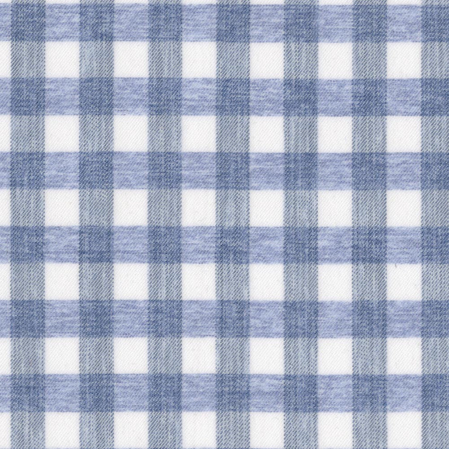 Soft Performance Melange Gingham, Blue