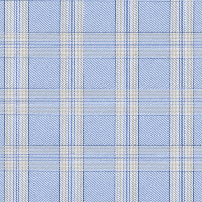 Sateen Shadow Plaid, Sky