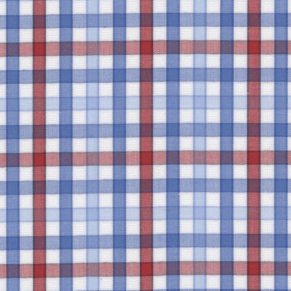 Micro Dobby Gingham, Tomato