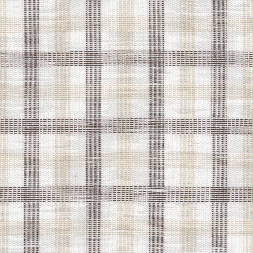 Cotton/Linen Tattersall, Natural