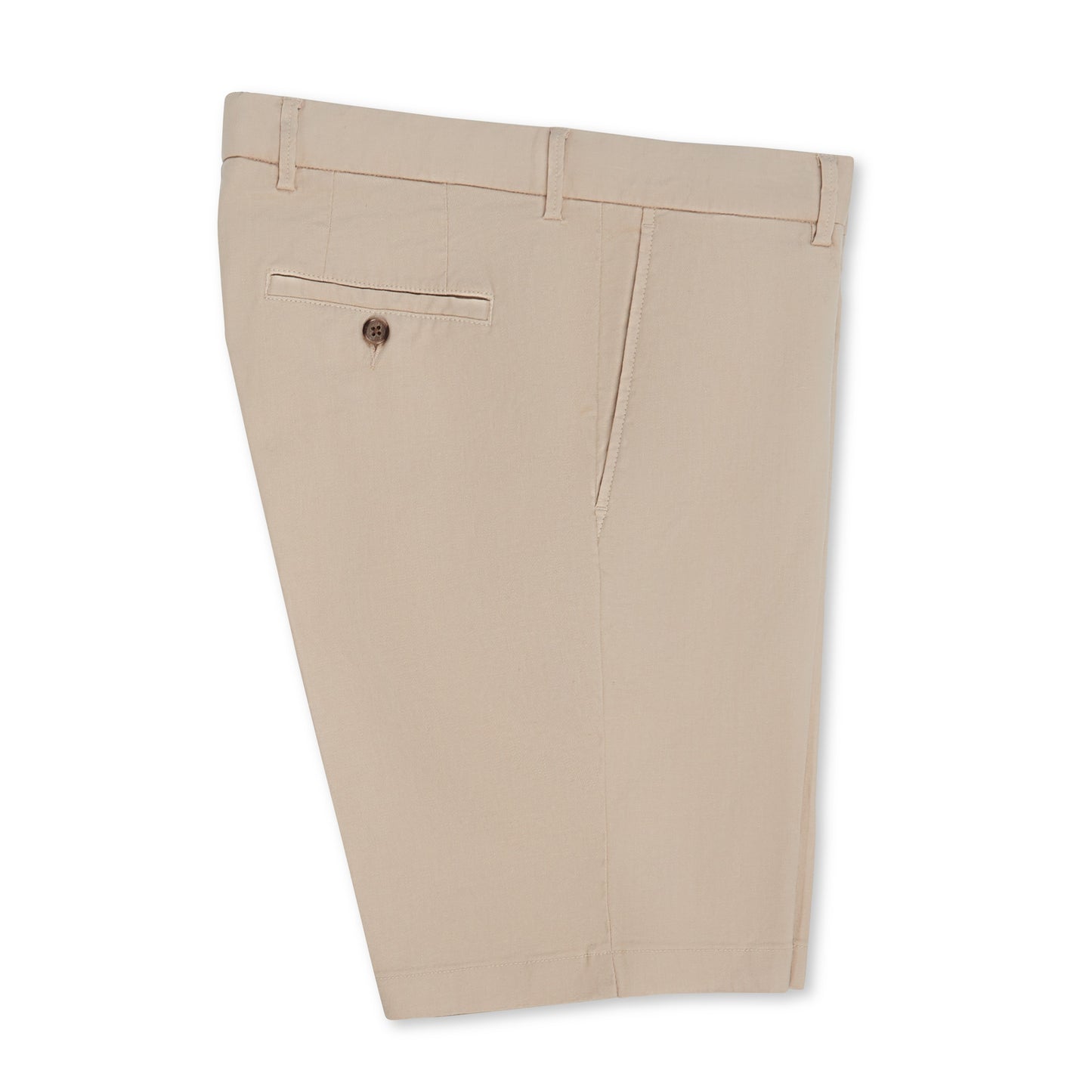 Cotton/Linen Stretch Short, Khaki