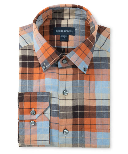 Lightweight Flannel Bold Plaid, Auburn