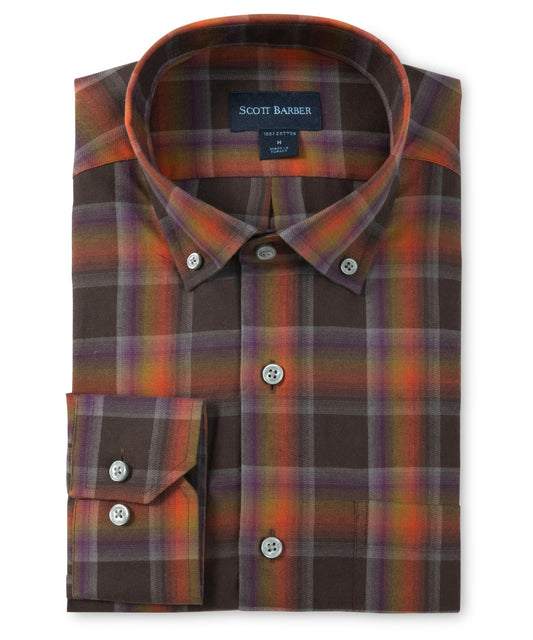 Lightweight Flannel Plaid, Carbon