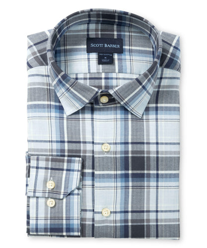 Herringbone Country Plaid, Sky