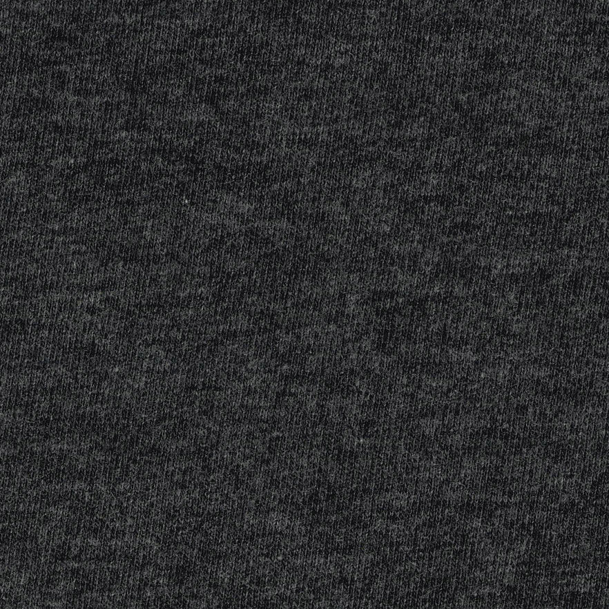 Pima Interlock Zip Mock, Charcoal Heather - Scott Barber