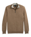 12gg Cotton/Cashmere Zip, Taupe