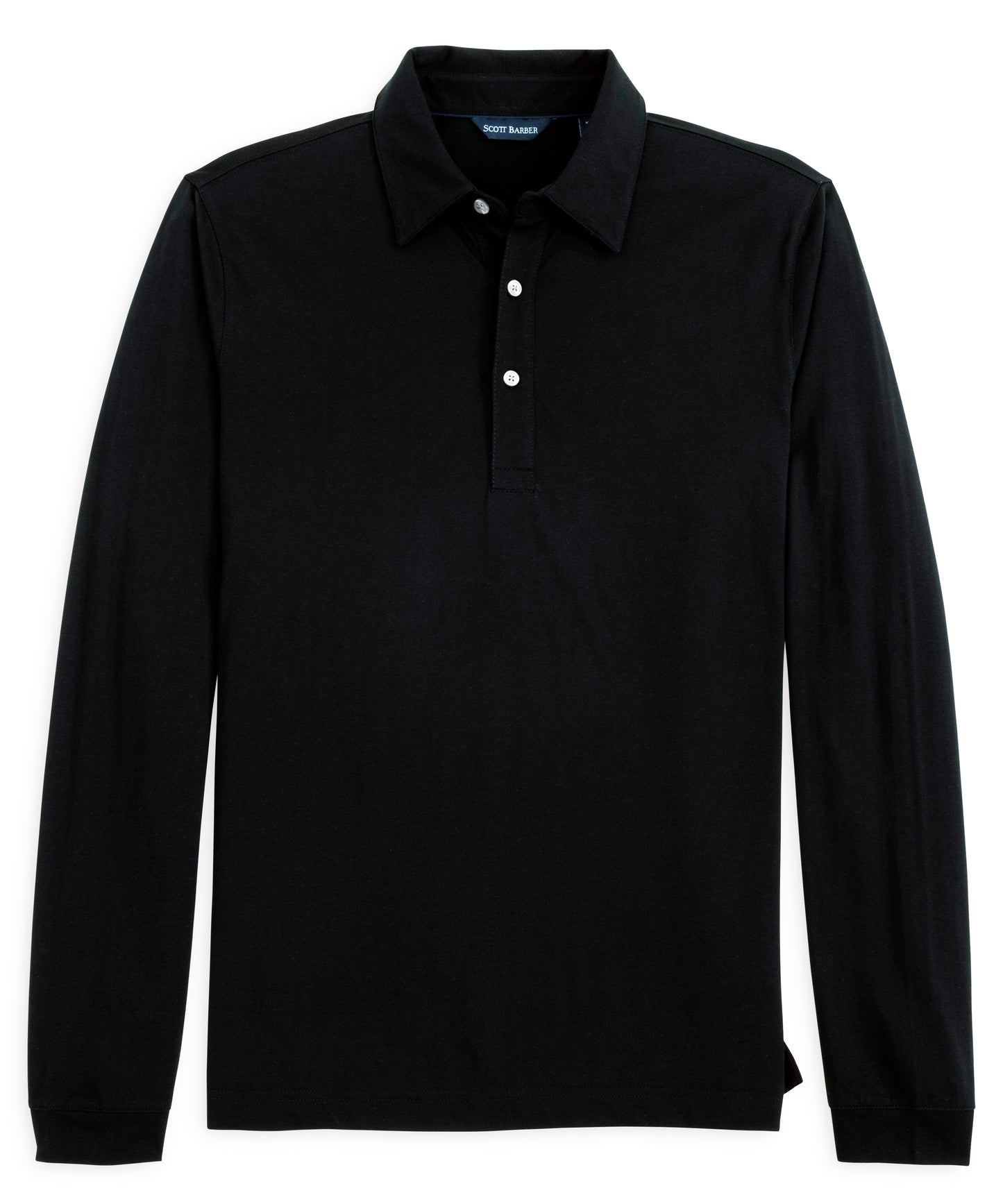 Pima Jersey Polo, Black