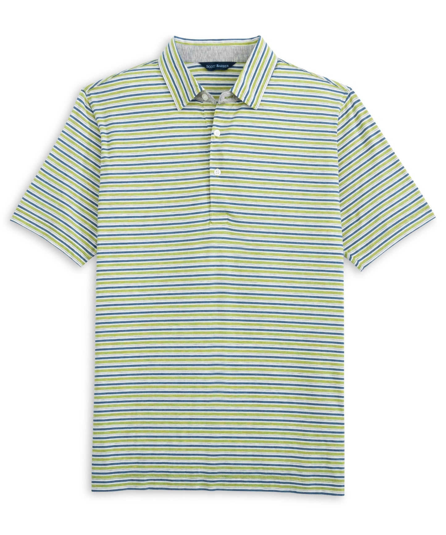 Cotton/Lyocell Stripe Polo