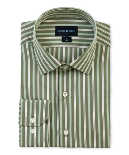 Fine Poplin Multi Stripe