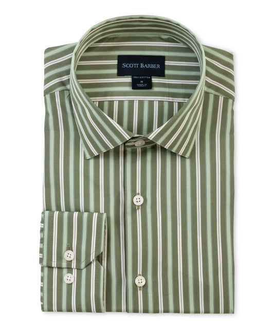 Fine Poplin Multi Stripe