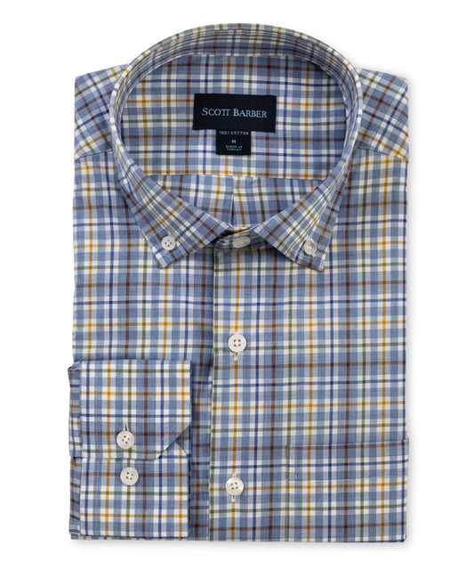 Newport Poplin Melange Plaid