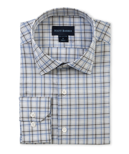 Newport Poplin Melange Plaid