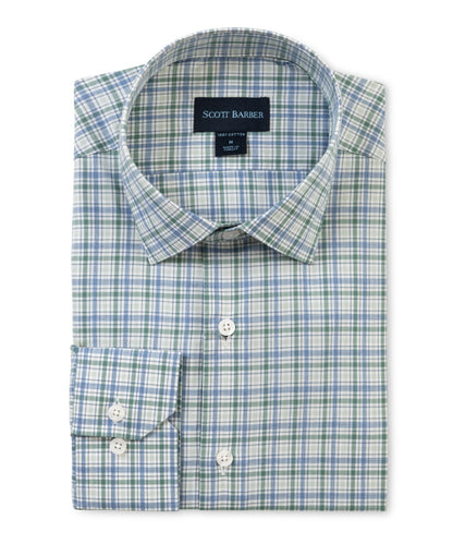 Newport Poplin Melange Plaid
