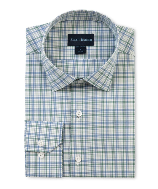 Newport Poplin Melange Plaid