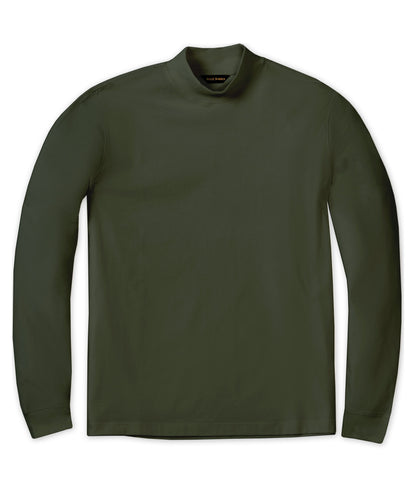 Pima Interlock Mock Turtleneck