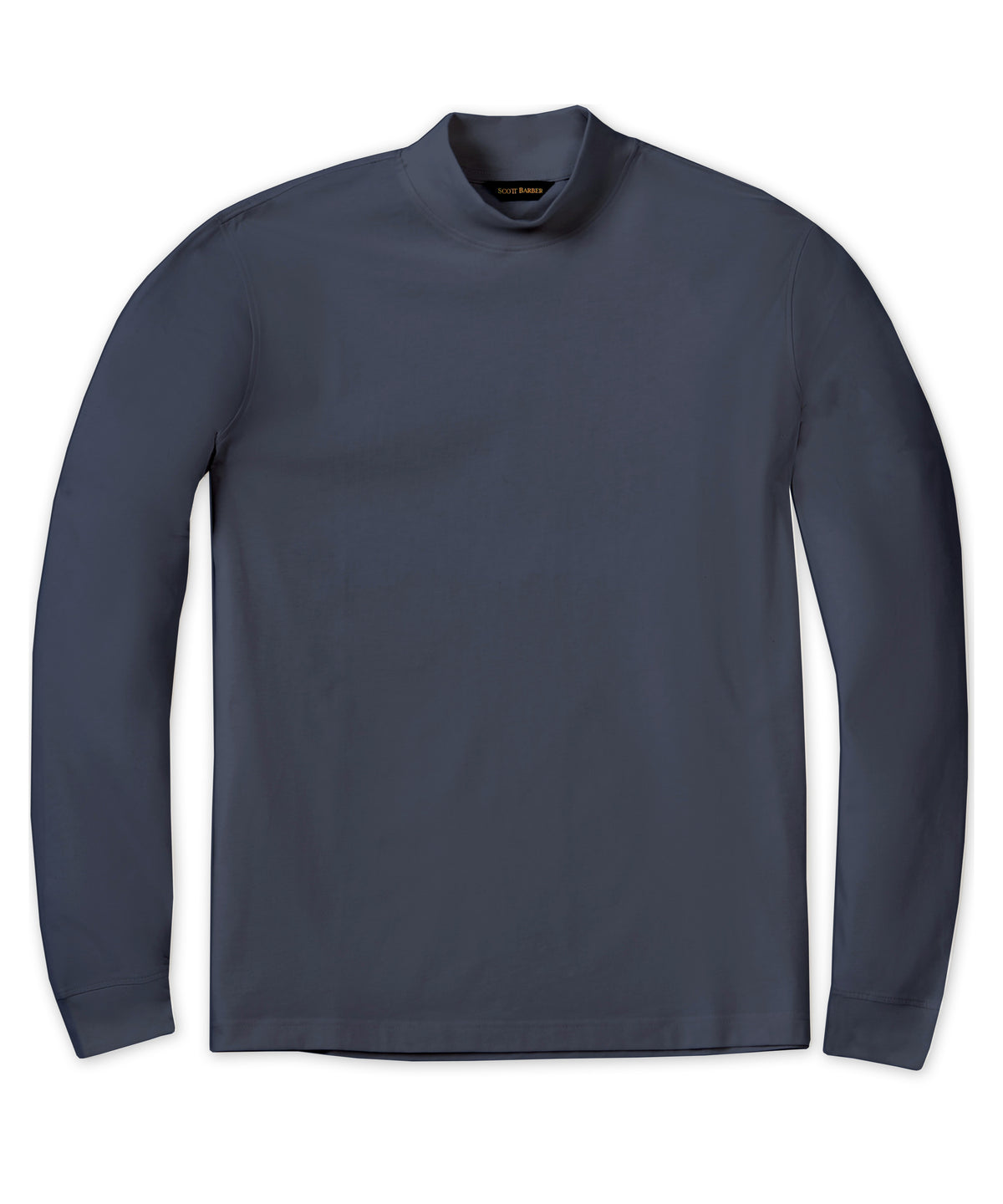 Pima Interlock Mock Turtleneck – Scott Barber