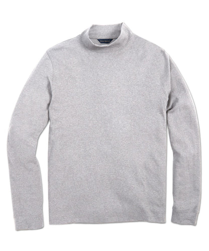 Pima Interlock Mock Turtleneck