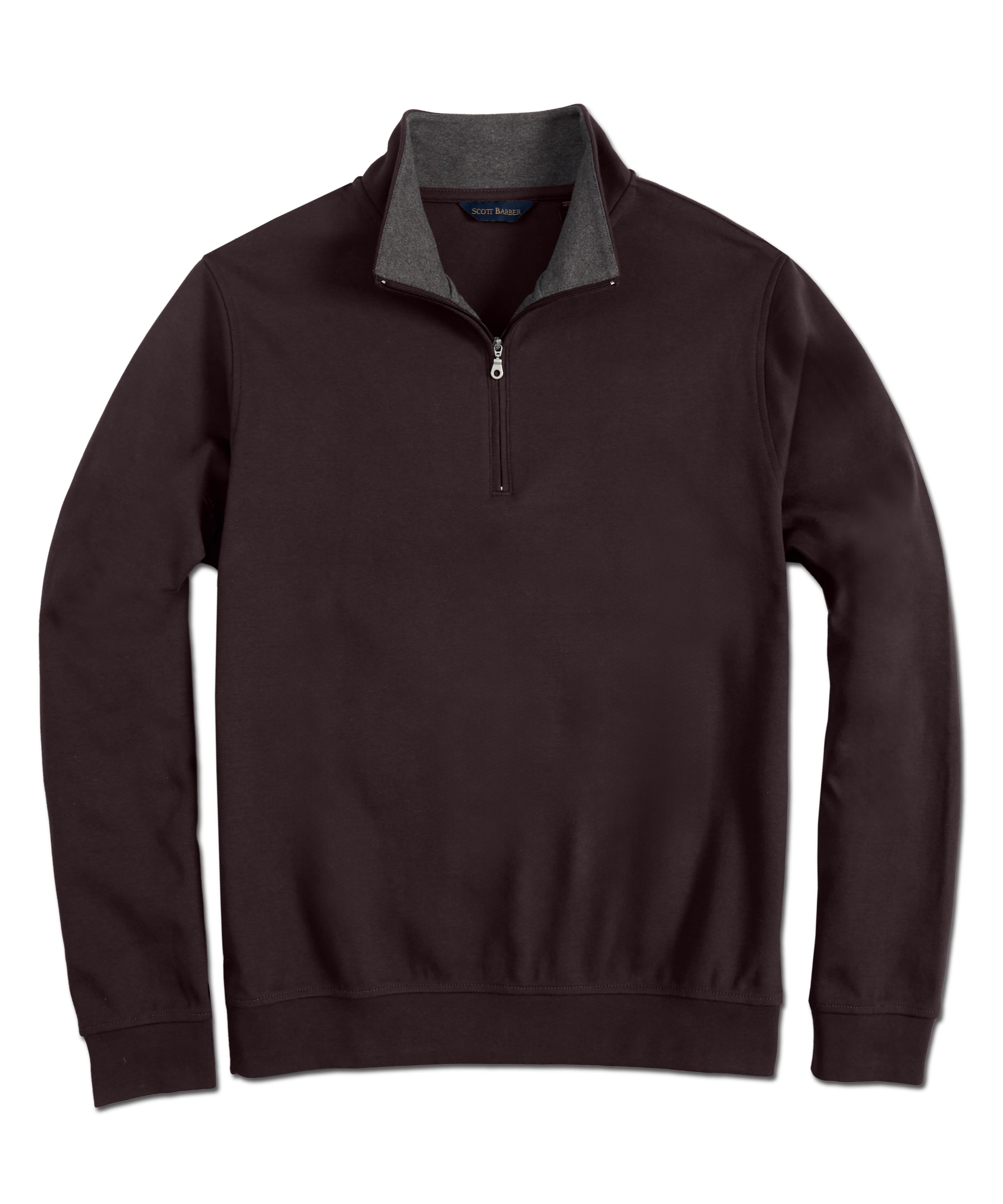 Pima Interlock 1/4 Zip Mock – Scott Barber